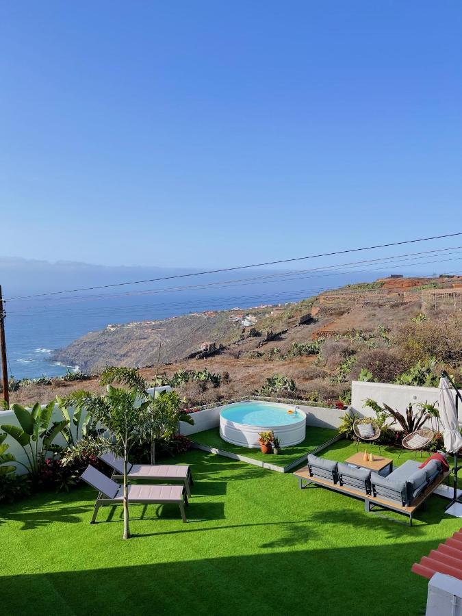 Casa Con Piscina Y Jardin Con Vistas Al Mar Villa Puerto de la Madera Exterior foto
