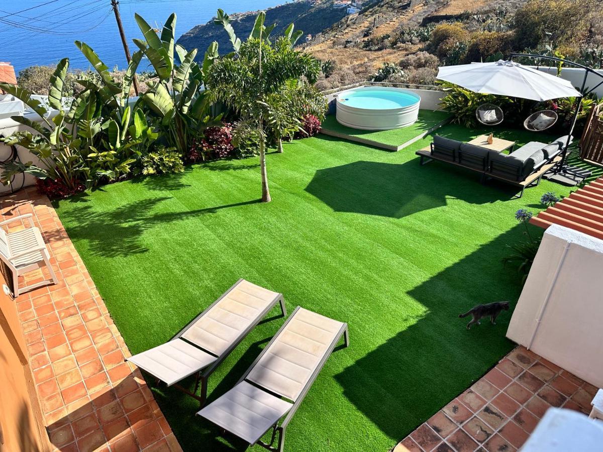 Casa Con Piscina Y Jardin Con Vistas Al Mar Villa Puerto de la Madera Exterior foto