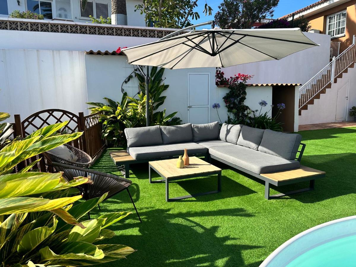 Casa Con Piscina Y Jardin Con Vistas Al Mar Villa Puerto de la Madera Exterior foto